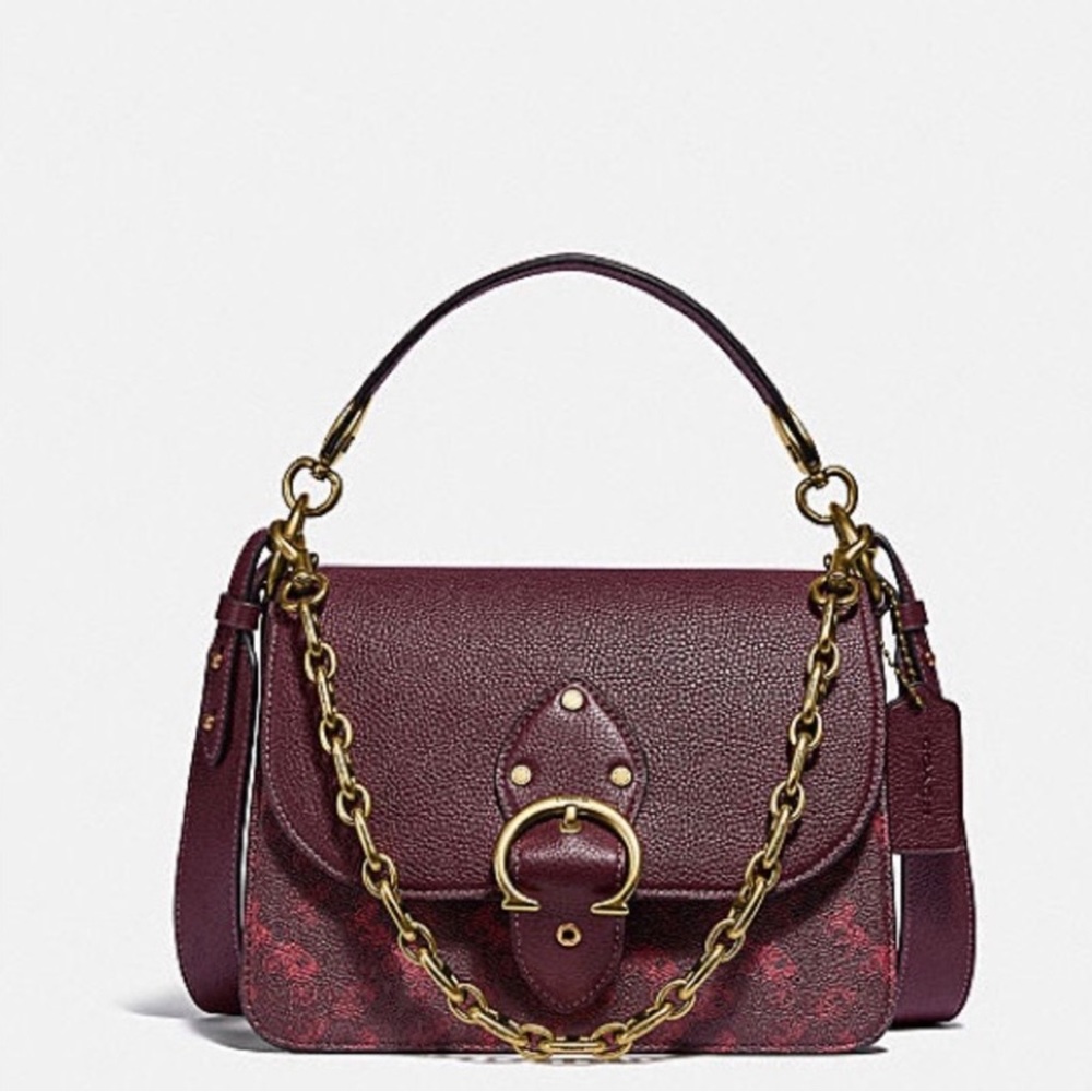 Coach Beat Shoulder Bag With Horse And Carriage Print bag